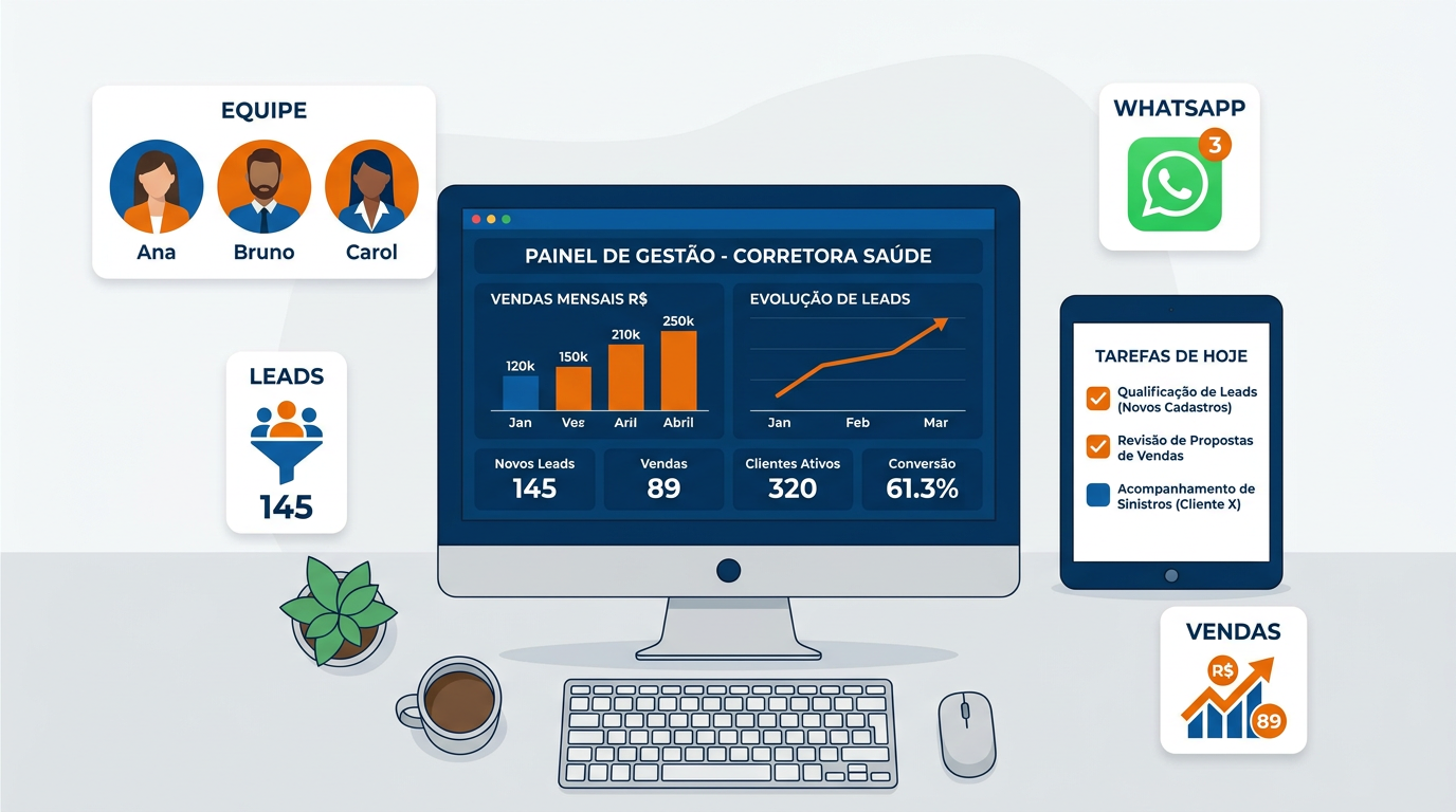 Como gerenciar uma corretora de planos de saúde
