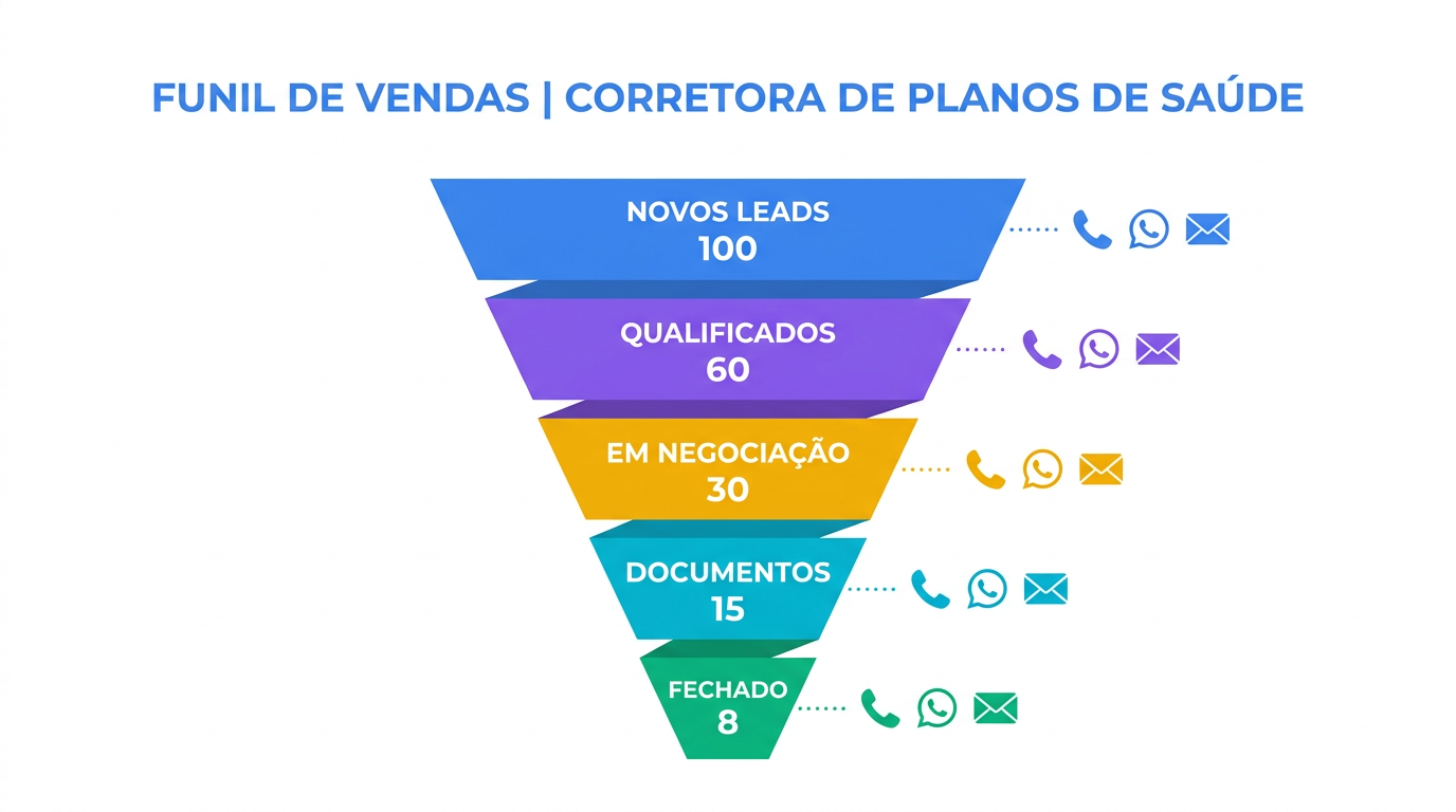 Como organizar leads de planos de saúde no CRM